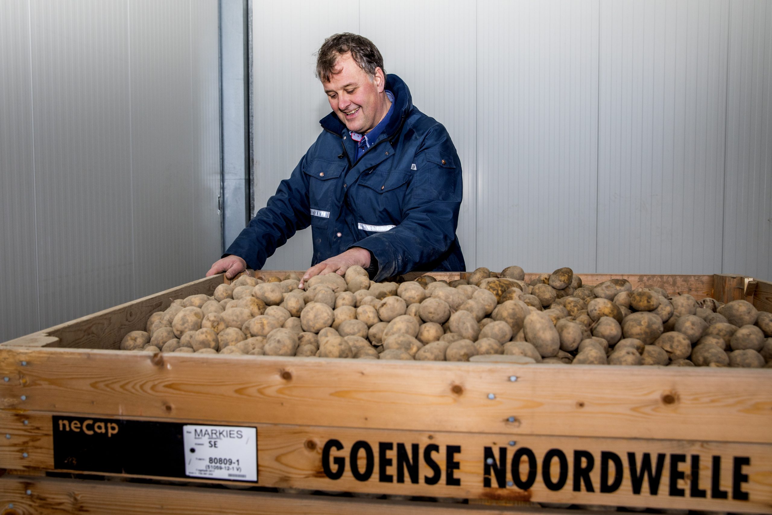 jan goense bij aardappelen