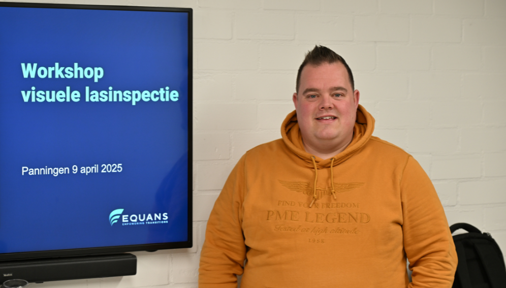 Foto van Mike van de Pol, lastechnicus bij Equans